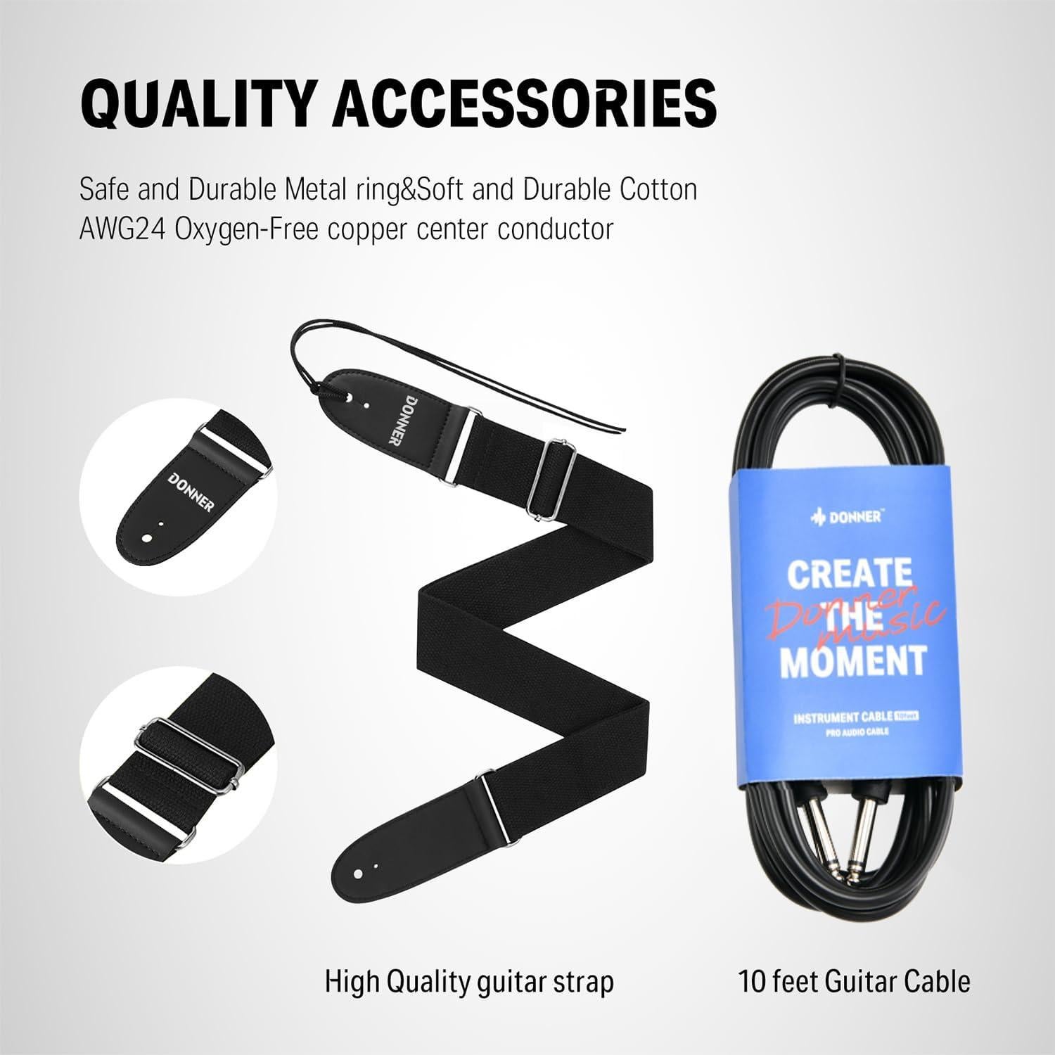 Guitarra Eléctrica Donner DJC-1000S Thinline 39" Sunburst