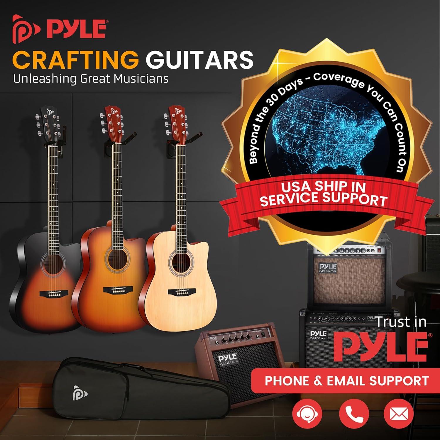 Kit de Guitarra Acústica Pyle 41" Cutaway para Principiantes