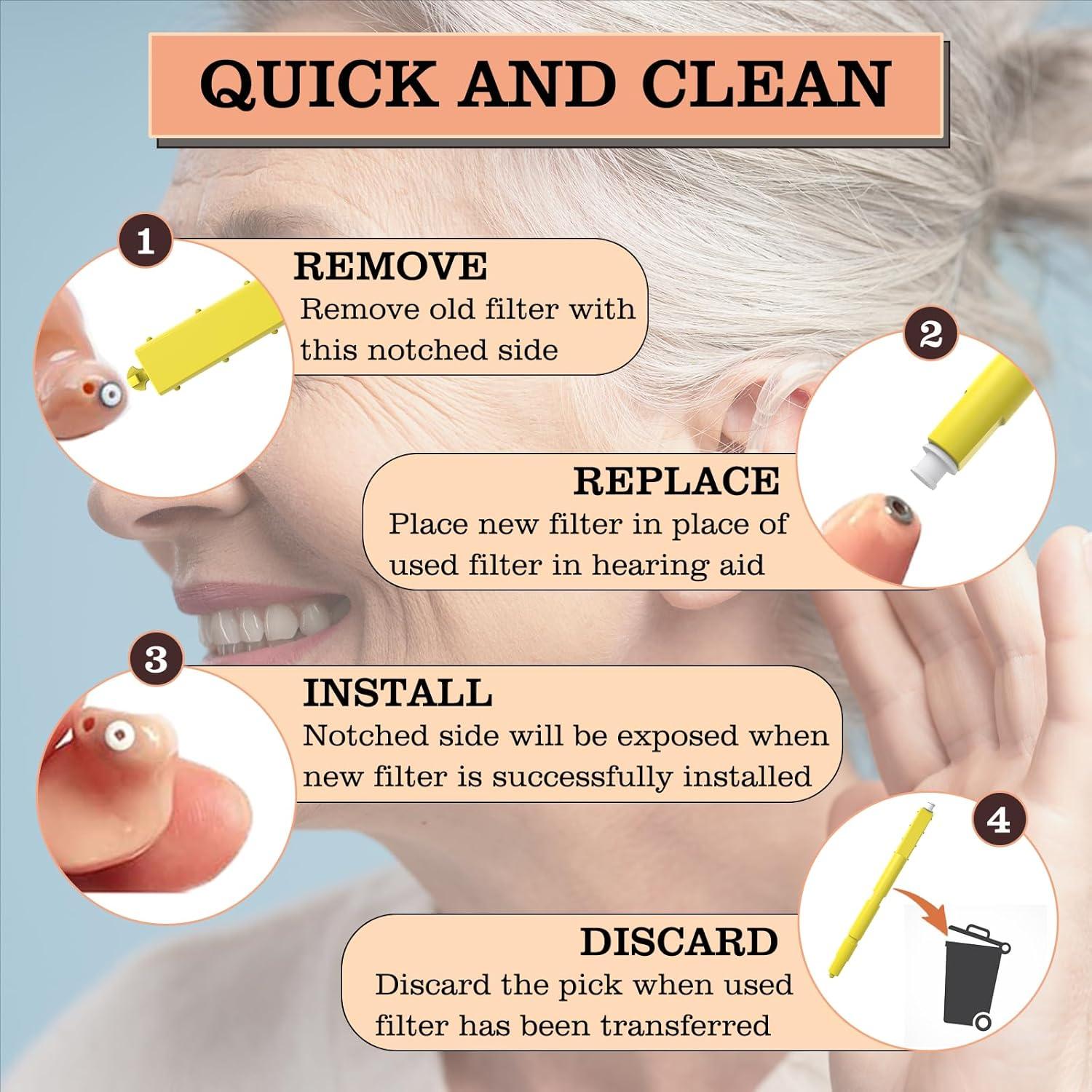 Filtros de Cera para Audífonos Starkey Hear Clear - 80 Pcs