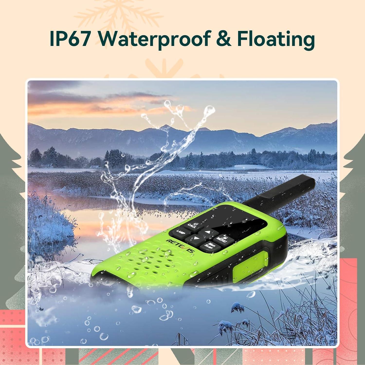 Walkie Talkies Retevis RT49P Impermeables IP67 2 Pcs