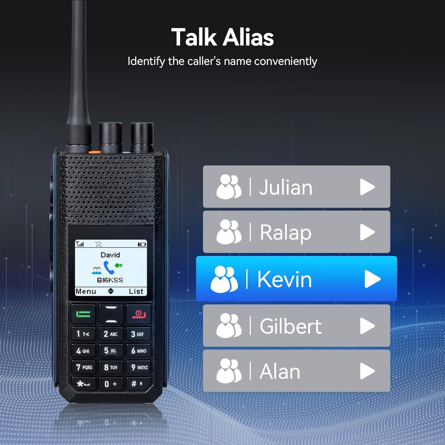 Retevis H1 Radio DMR Doble Banda con GPS y Batería 2900mAh