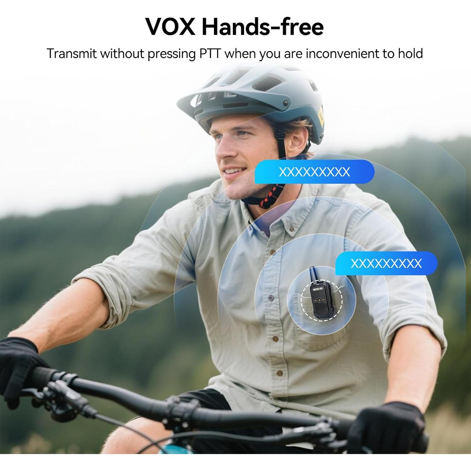 Walkie Talkies Retevis RT15 Mini 3 Pack 1000mAh Recargables