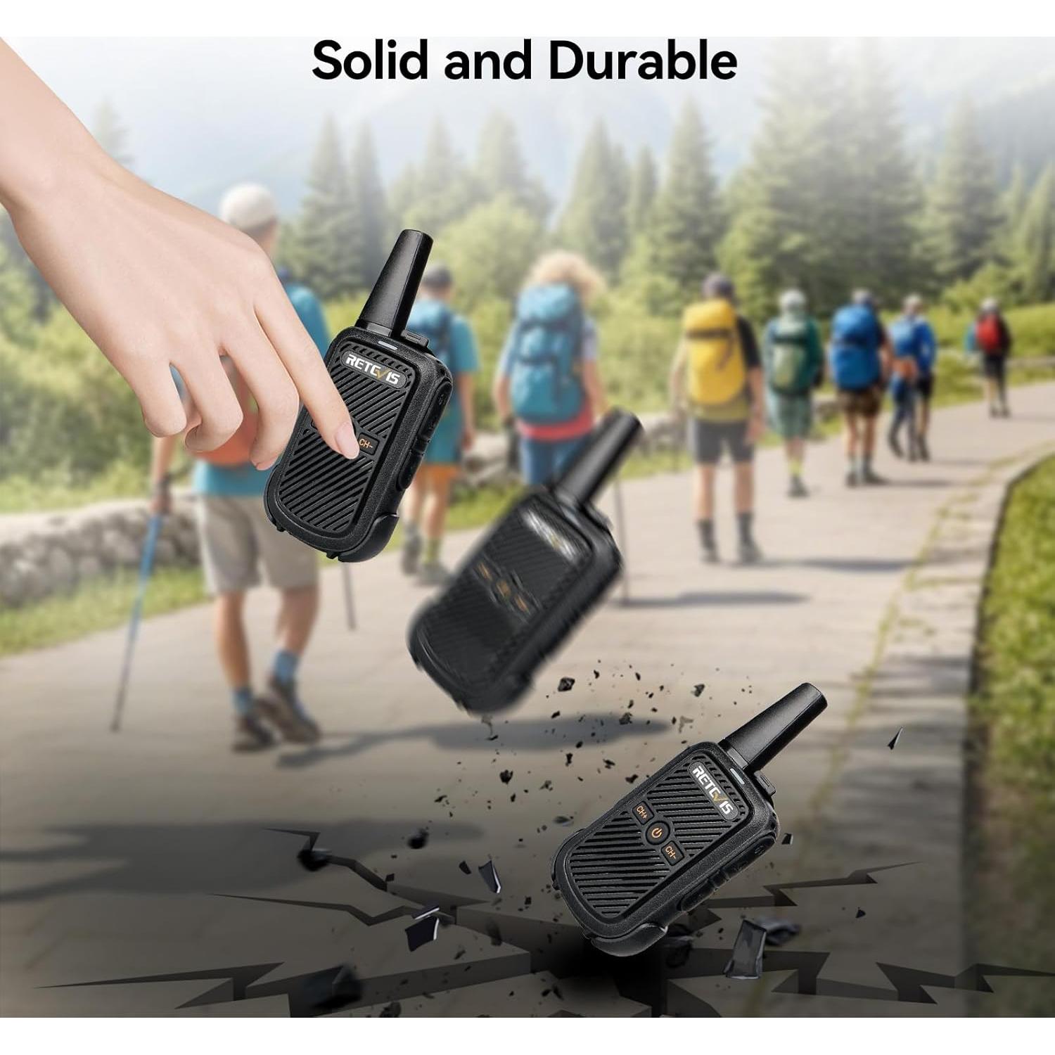 Walkie Talkies Retevis RT15 Mini 3 Pack 1000mAh Recargables