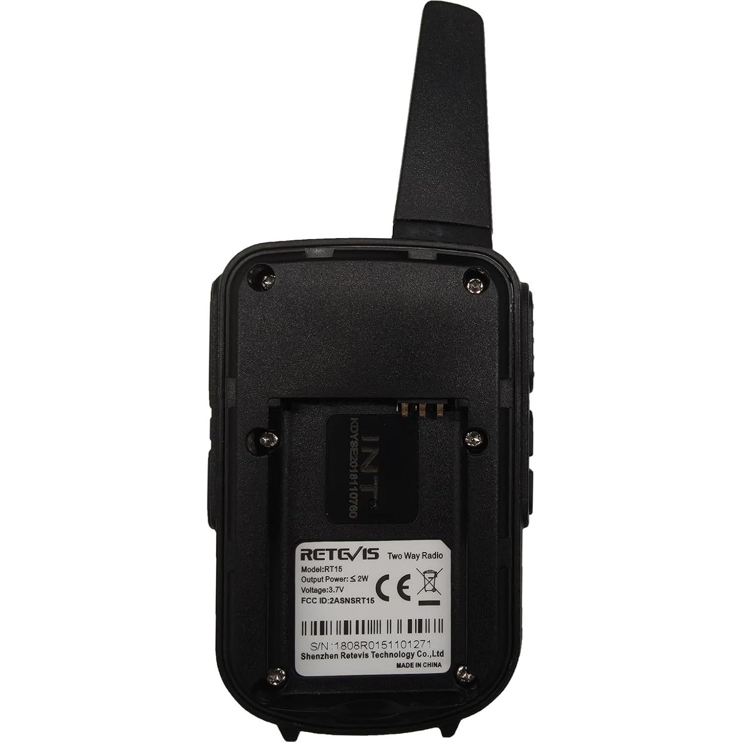 Walkie Talkies Retevis RT15 Mini 3 Pack 1000mAh Recargables