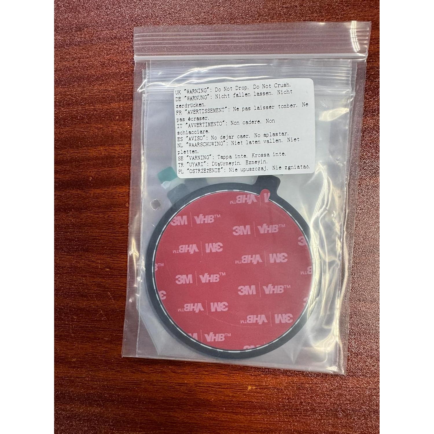 Soporte de Ventosa HYS para Auto - Almohadilla Adhesiva 78mm - Paquete de 3