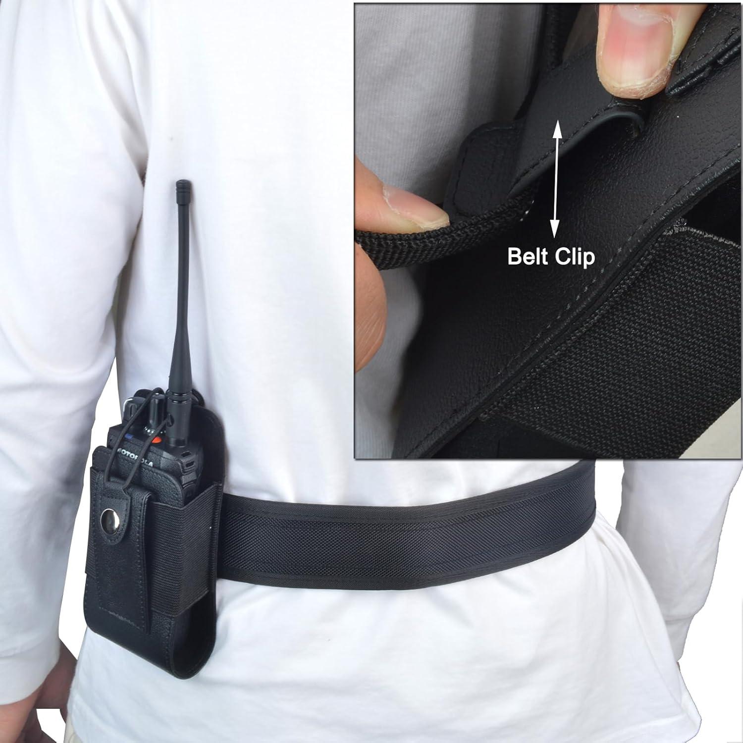 Funda de Radio Walkie Talkie HYS HYSPU02BELT de Cuero Sintético