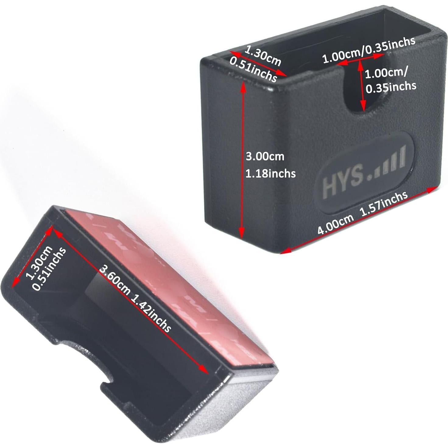 Soporte de Radio HYS PU Adhesivo para Auto y Cintura 4pcs