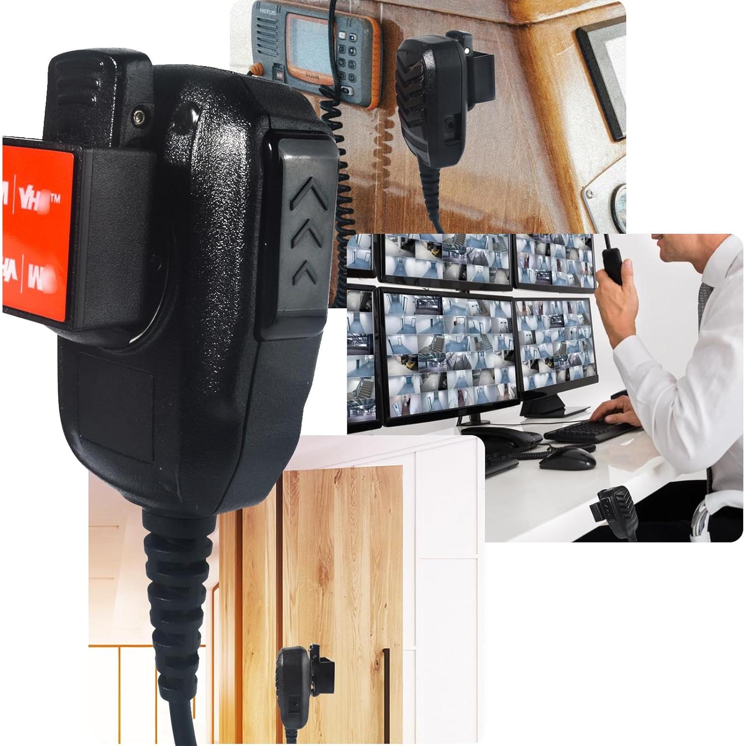 Soporte de Radio HYS PU Adhesivo para Auto y Cintura 4pcs