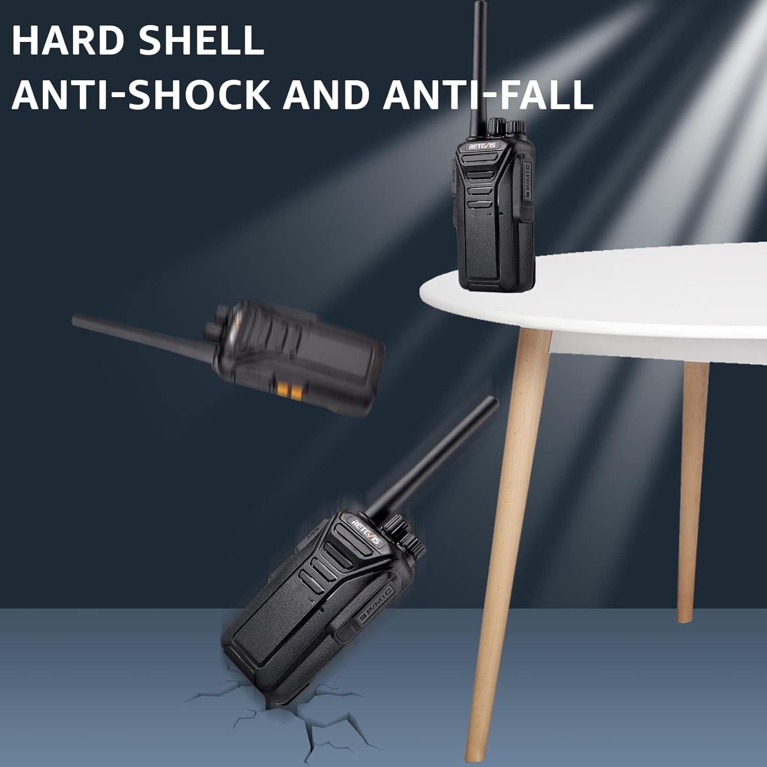 Walkie Talkies Retevis RT27 con Micrófono de Hombro - Paquete de 5