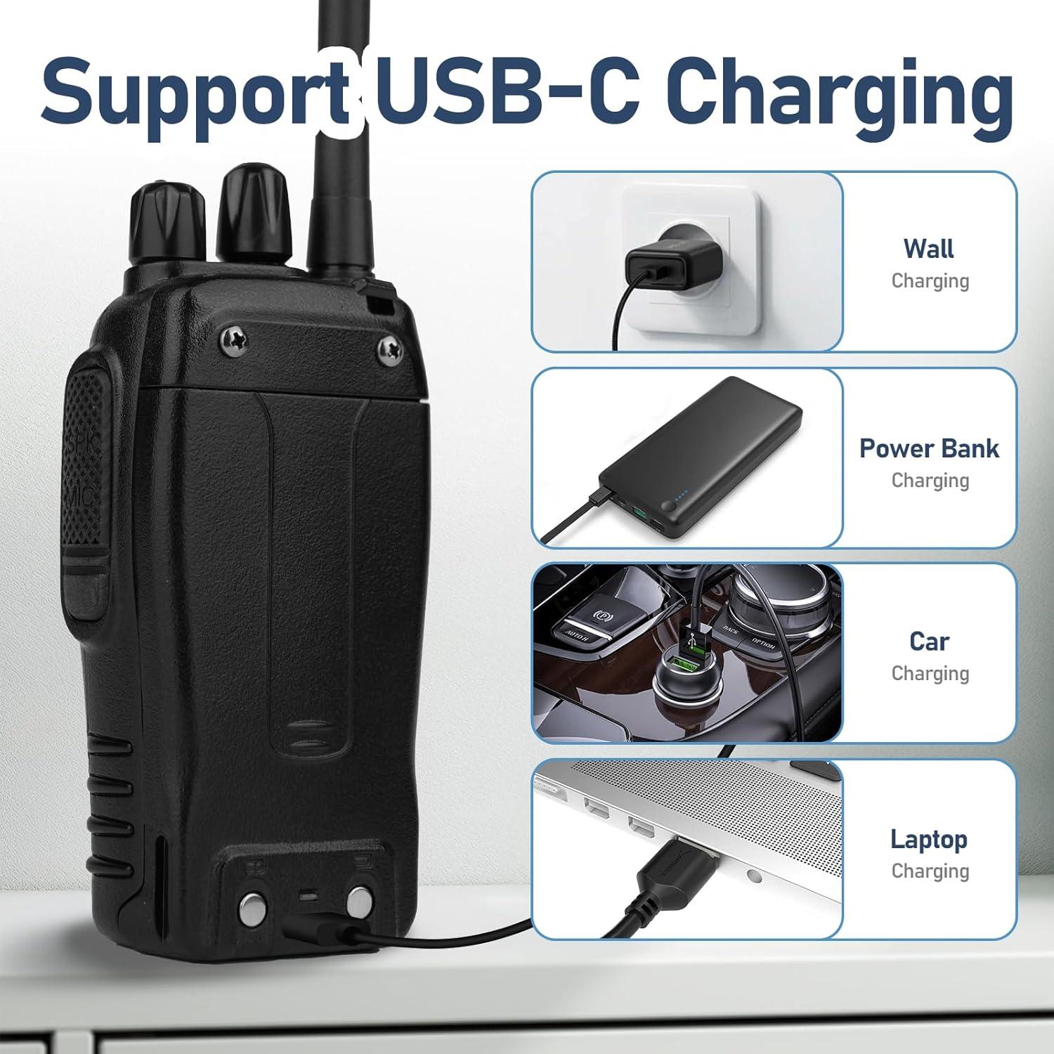 Walkie Talkies BAOFENG BF-888S Recargables 4 Unidades 4.83 km