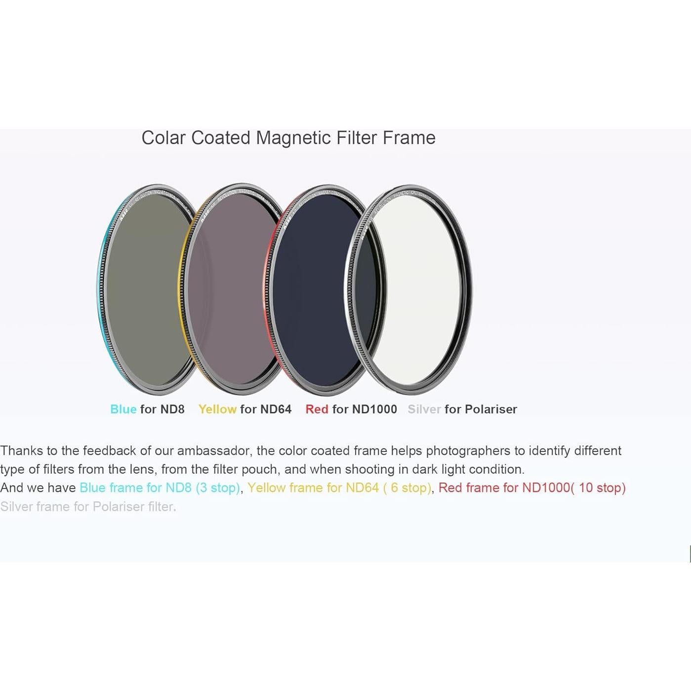 Kit de Filtros ND Magnéticos Kase Wolverine 82mm CPL ND8 ND64 ND1000