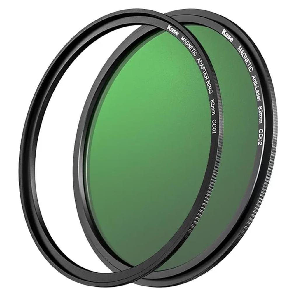 Filtro Anti-Laser Magnético Kase 82mm para Cámara - Vidrio Templado