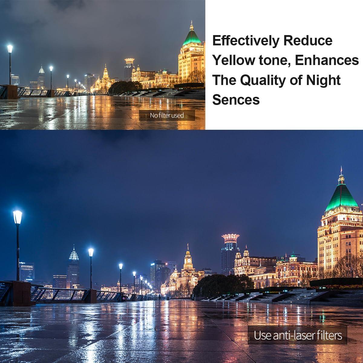 Filtro Anti-Laser Magnético Kase 82mm para Cámara - Vidrio Templado