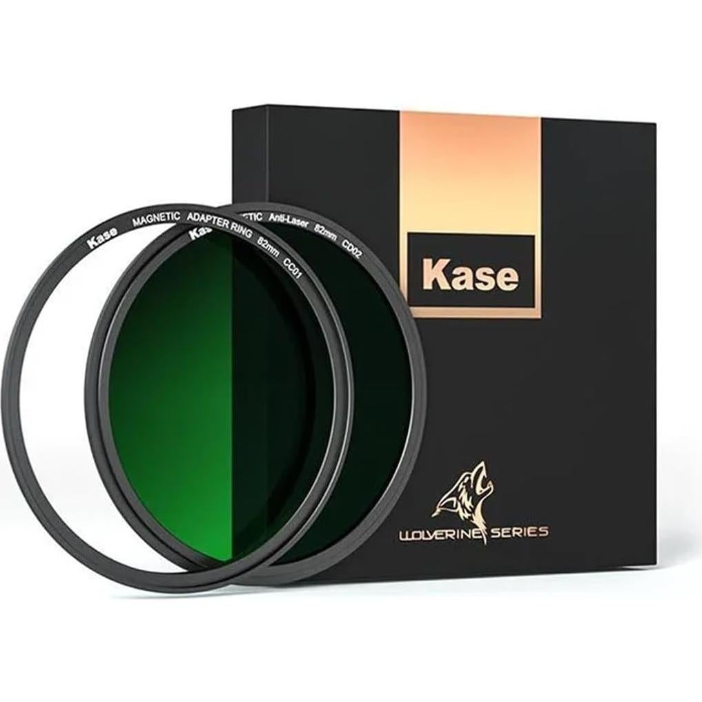 Filtro Anti-Laser Magnético Kase 82mm para Cámara - Vidrio Templado