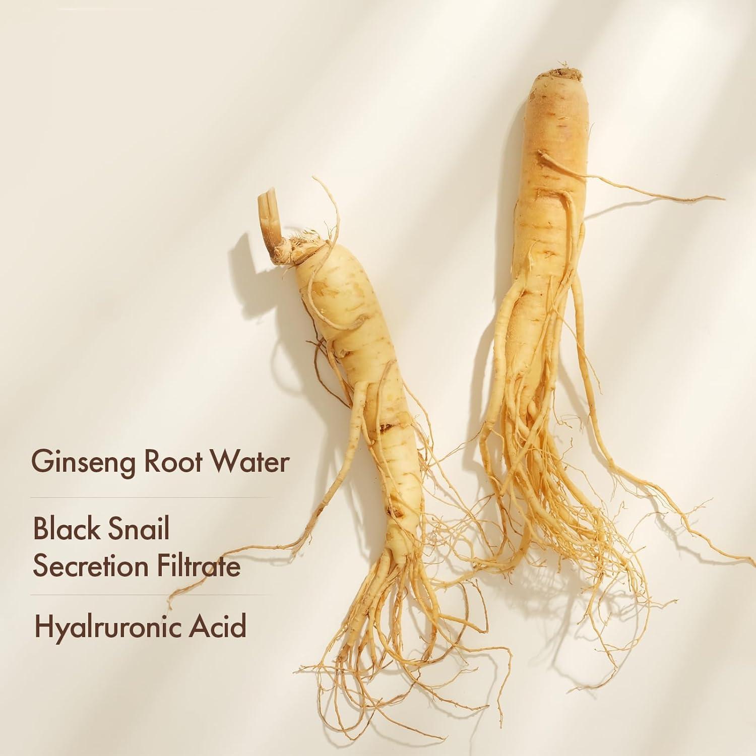 Suero Facial TOSOWOONG Ginseng de Caracol Negro 30ml Hidratante