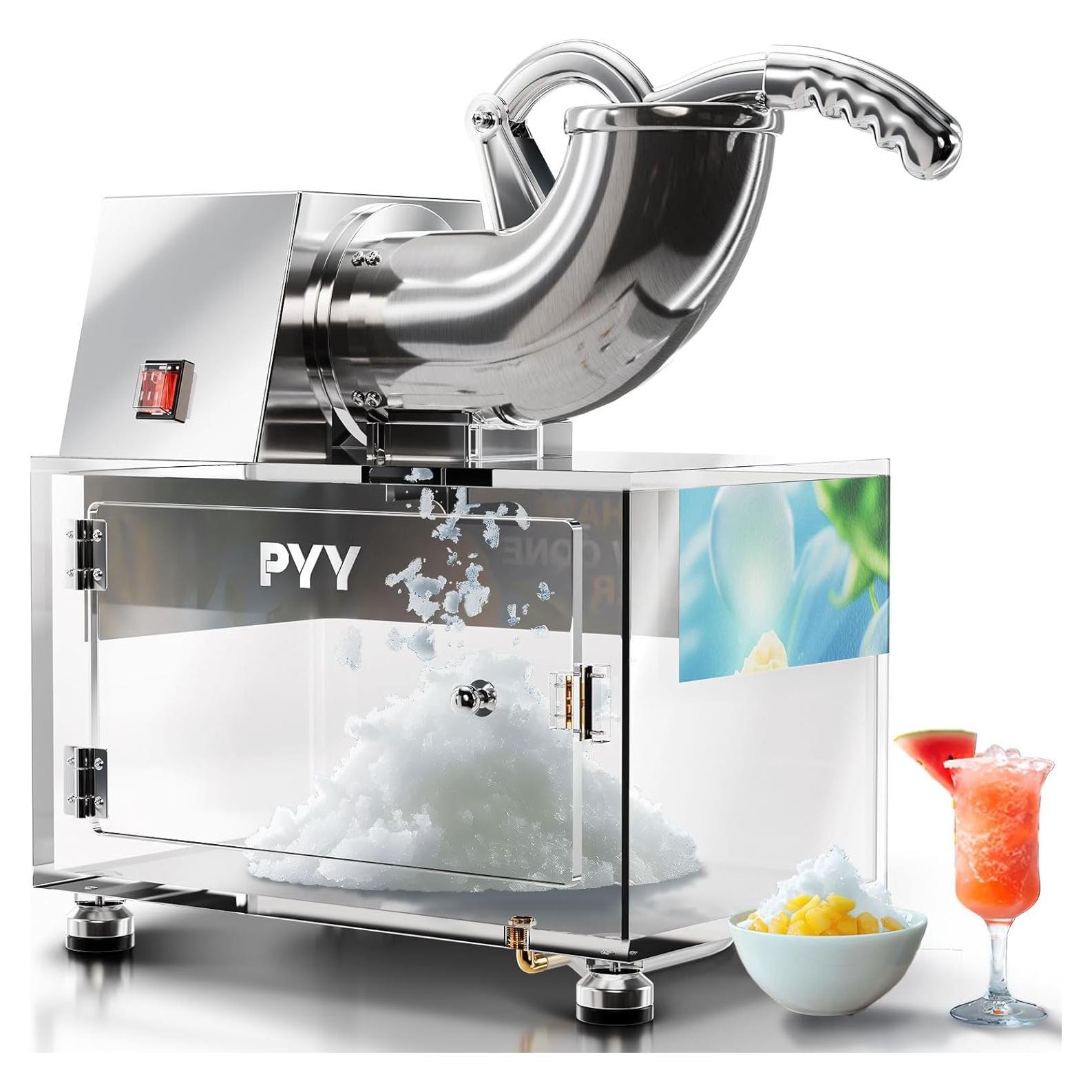 Máquina de Nieve PYY 200W Doble Cuchilla Acero Inoxidable