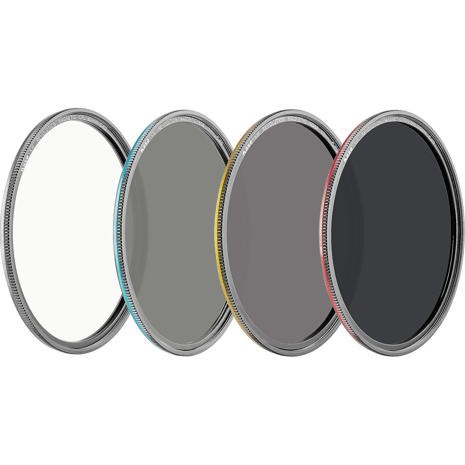 Kit de Filtros ND Magnéticos Kase Wolverine 62mm con CPL y Estuche