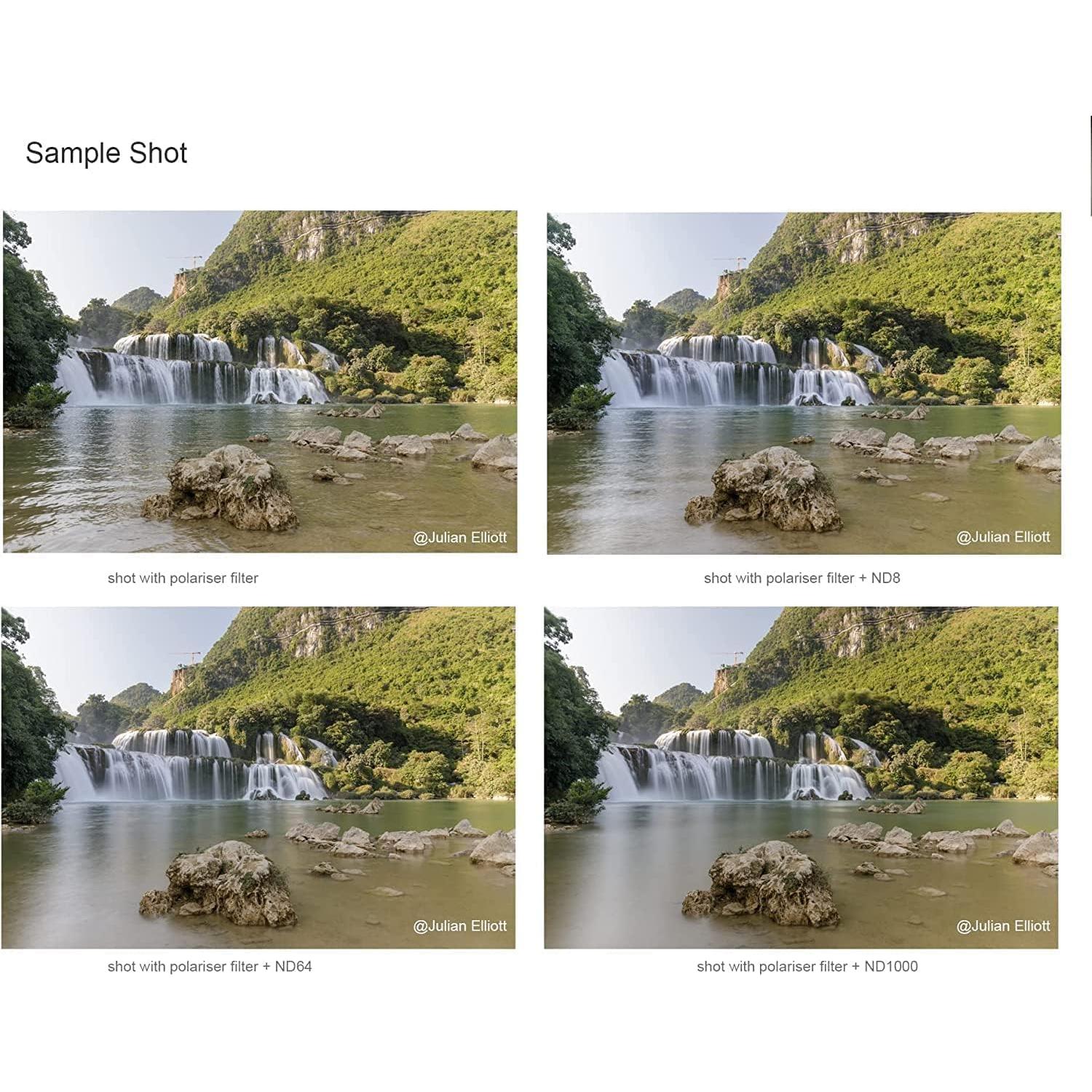 Kit de Filtros ND Magnéticos Kase Wolverine 62mm con CPL y Estuche