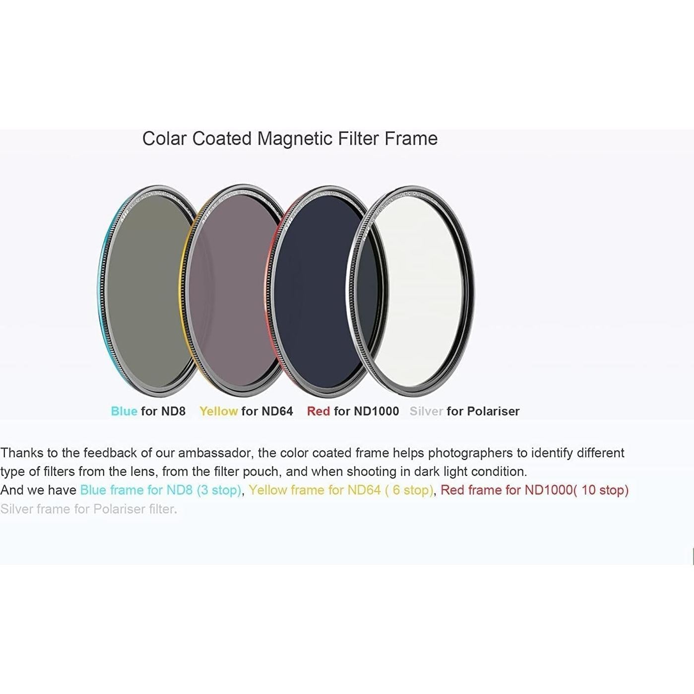 Kit de Filtros ND Magnéticos Kase Wolverine 62mm con CPL y Estuche