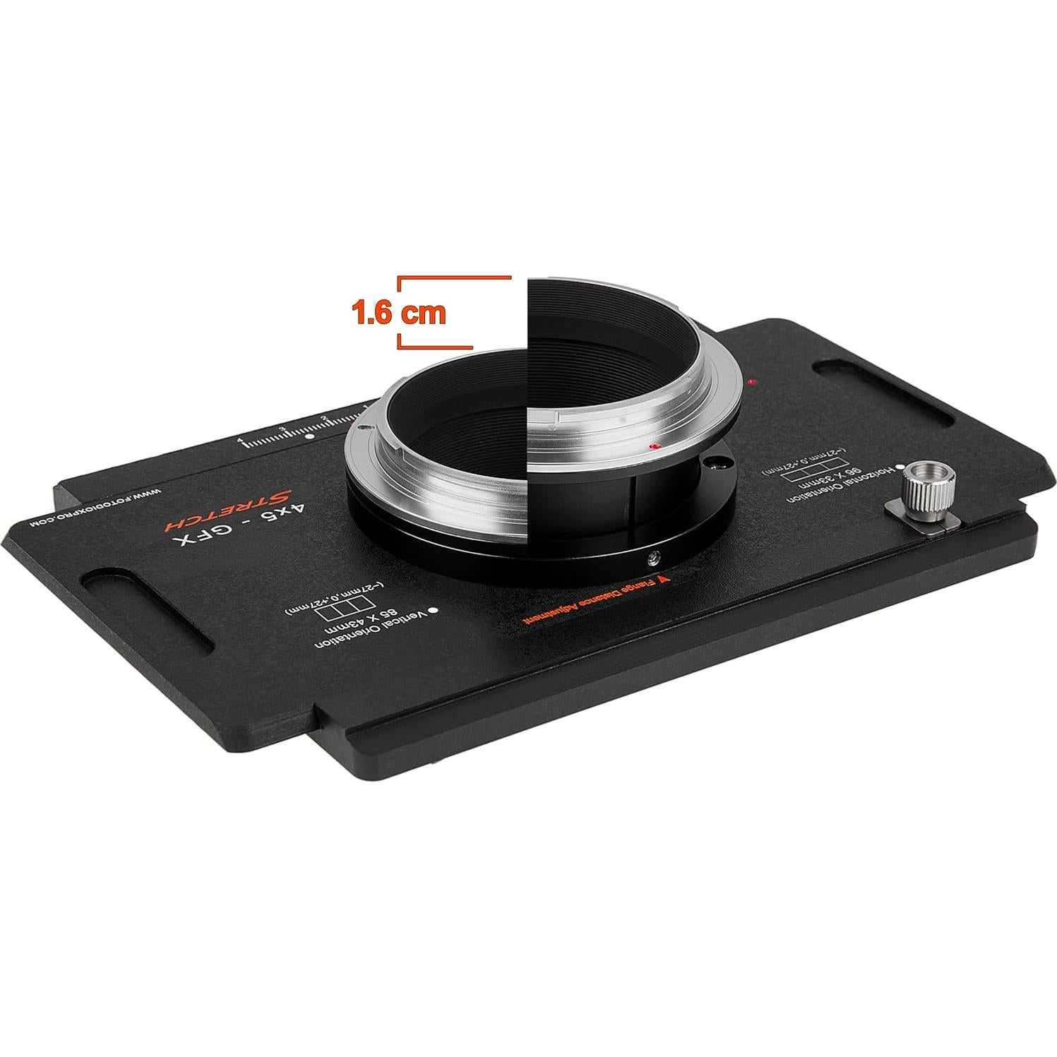 Adaptador Fotodiox Pro Pentacon 6 a GFX 50S - Montura Lente