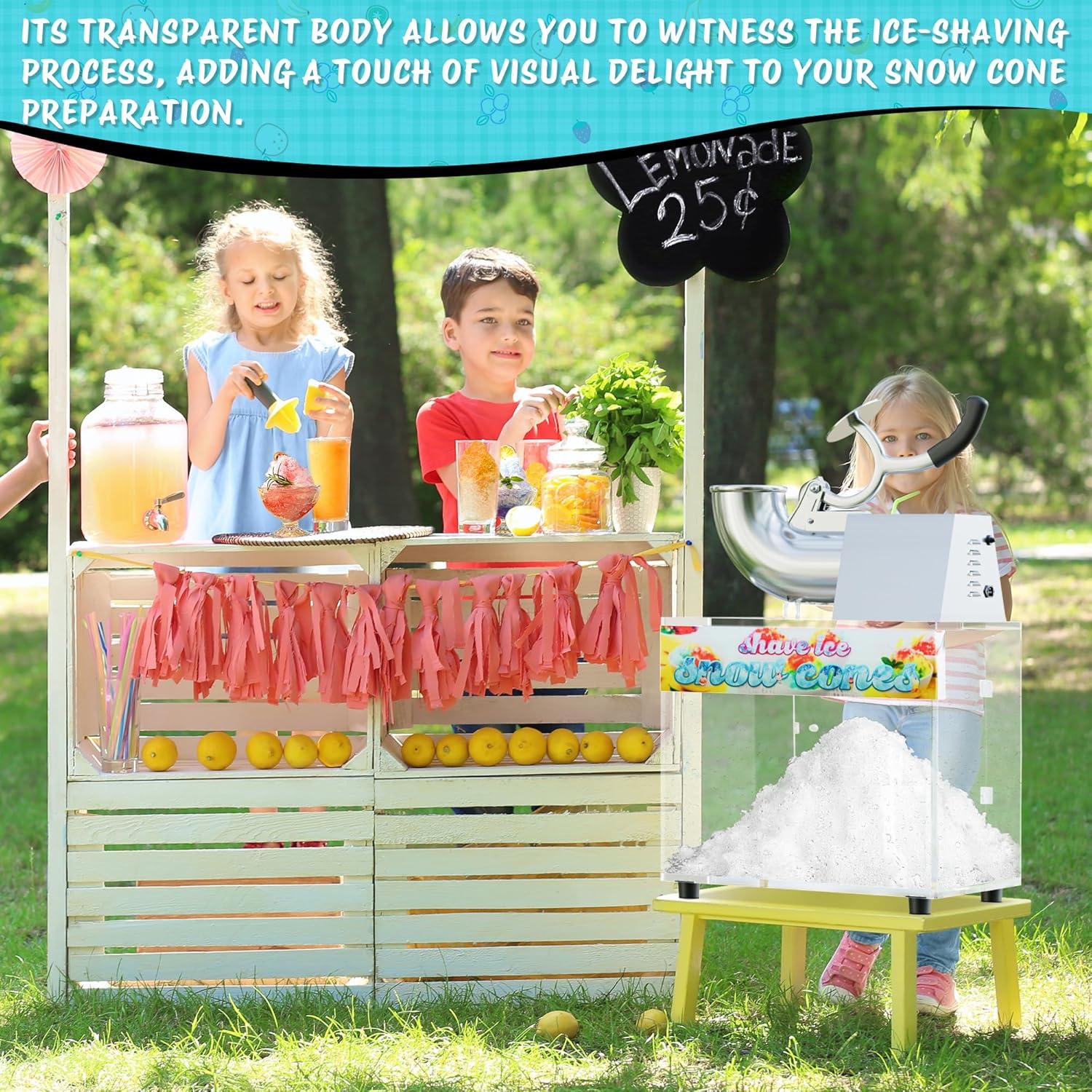 Máquina de Nieve 48L VALONDINO 300W 226.8kg/h para Fiestas