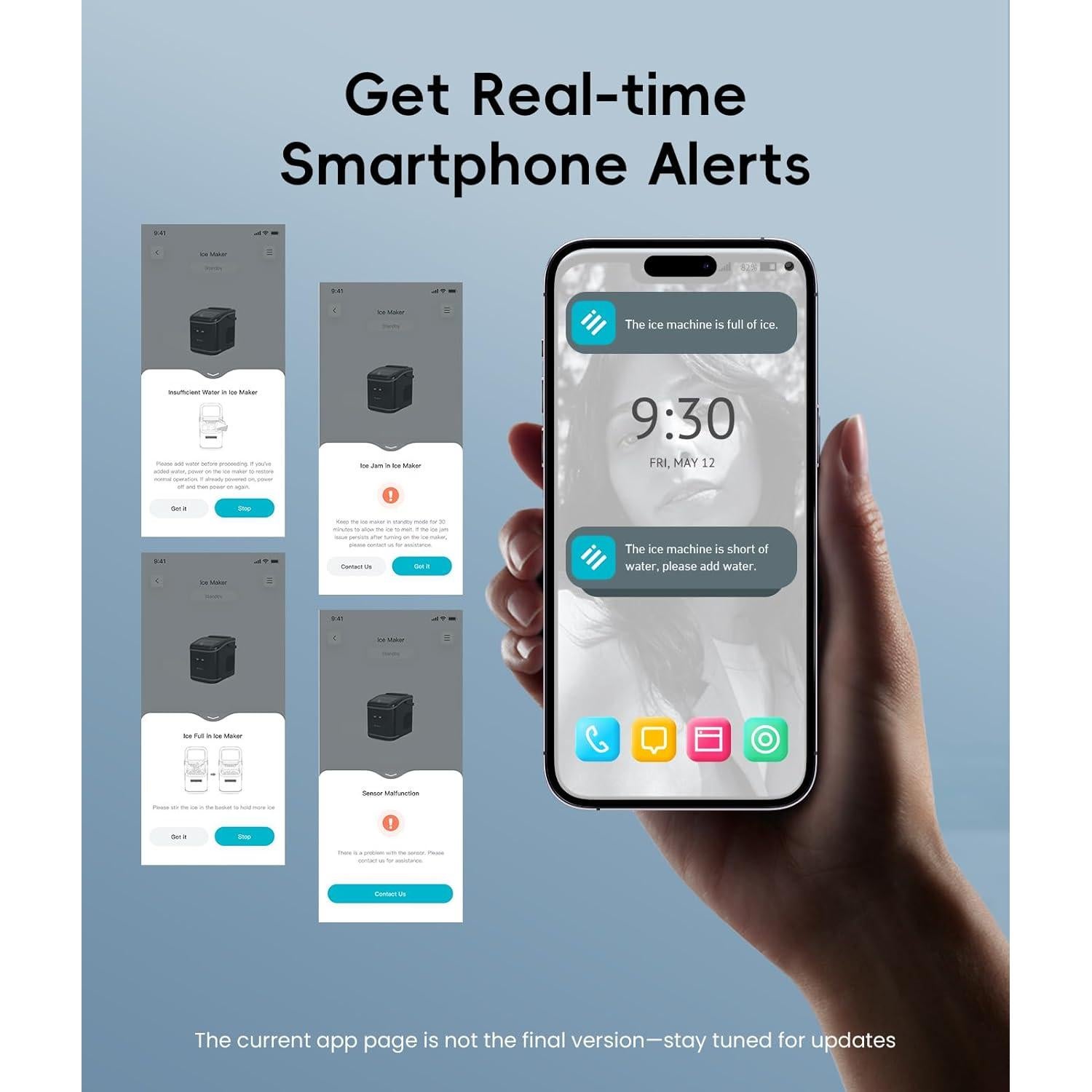 Fabricador de Hielo Ecozy IM-BS261B 11.79 kg/24h Control App