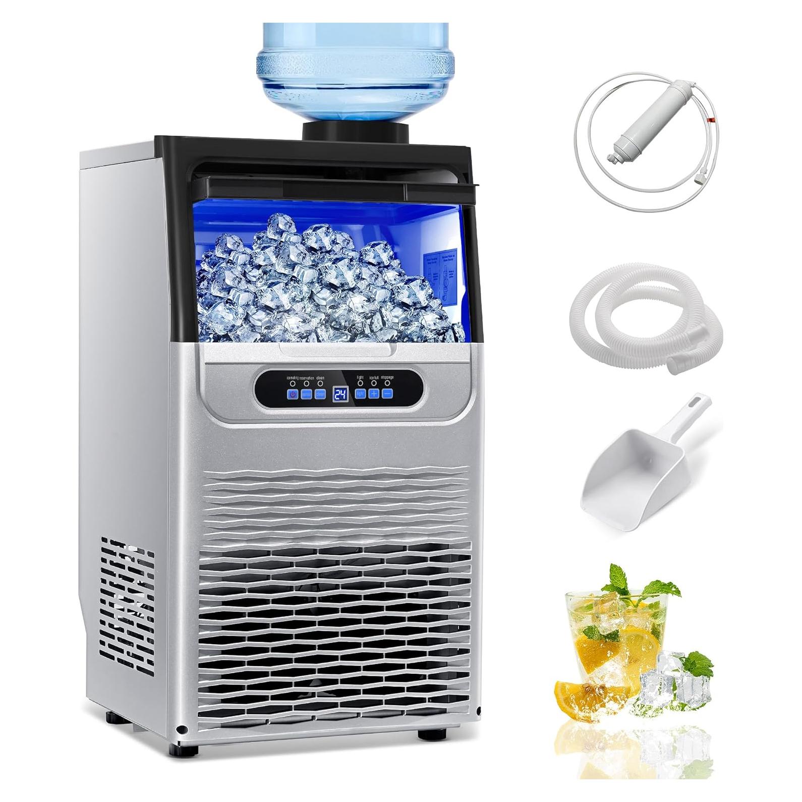 Máquina de Hielo Comercial Zomagas 100 kg/24H Doble Entrada