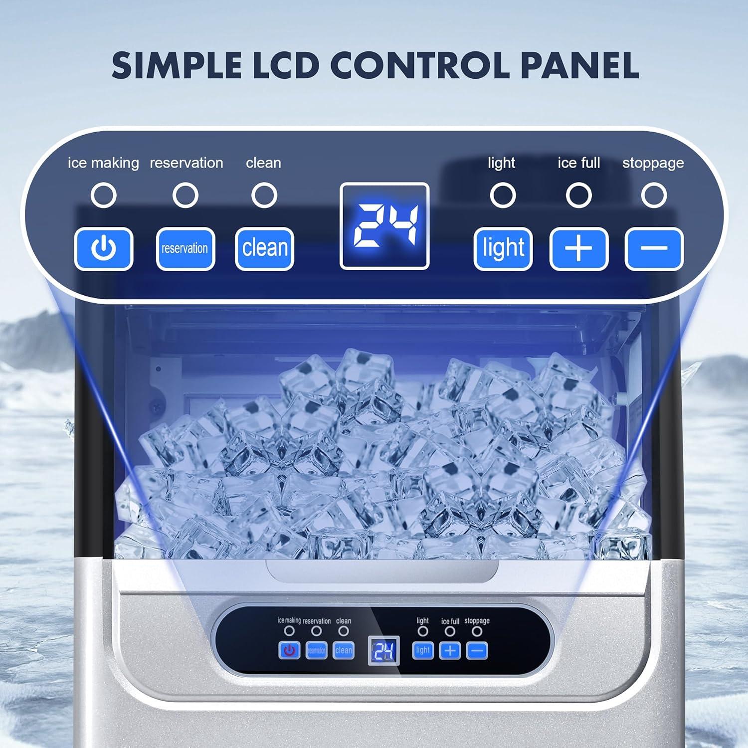 Máquina de Hielo Comercial Zomagas 100 kg/24H Doble Entrada