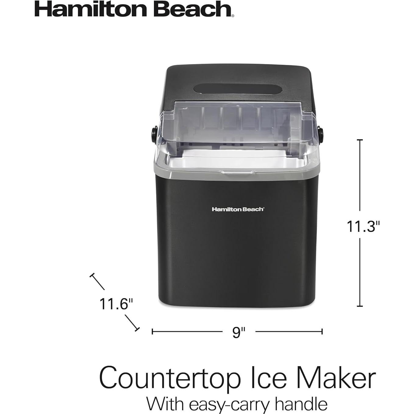 Máquina de Hielo Hamilton Beach 86151, 11.79 Kg/día, 2 Tamaños