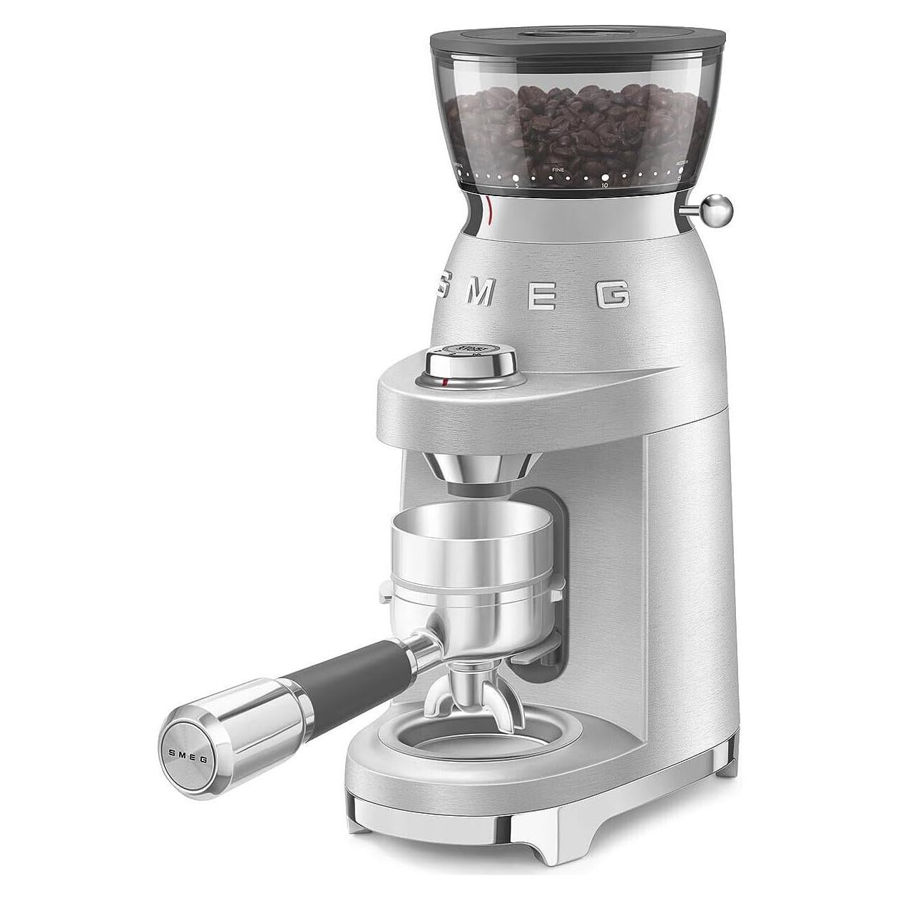 Molinillo de Café Eléctrico SMEG CGF02 Acero Inoxidable 250g