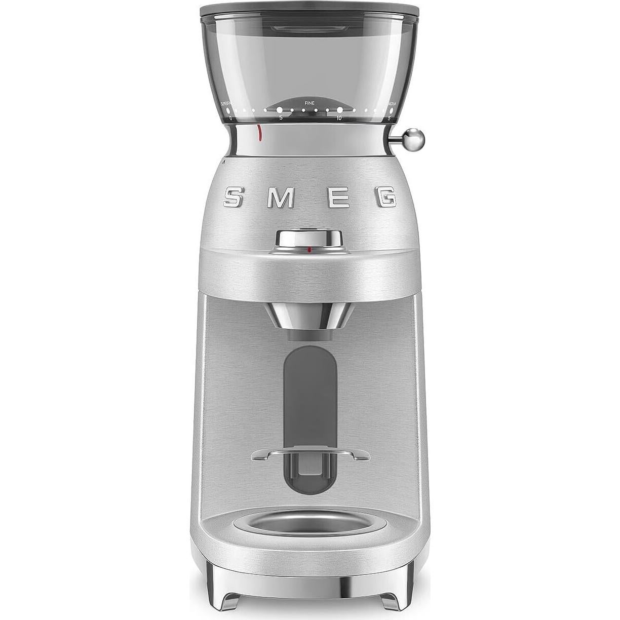 Molinillo de Café Eléctrico SMEG CGF02 Acero Inoxidable 250g