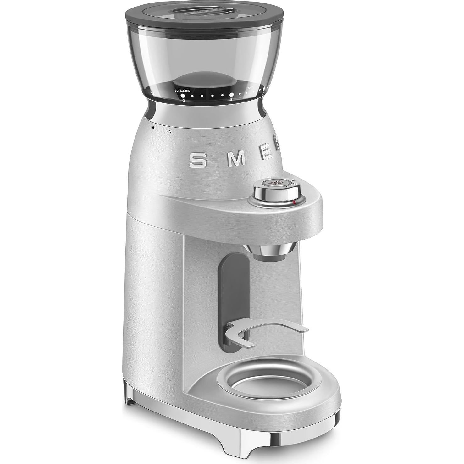 Molinillo de Café Eléctrico SMEG CGF02 Acero Inoxidable 250g