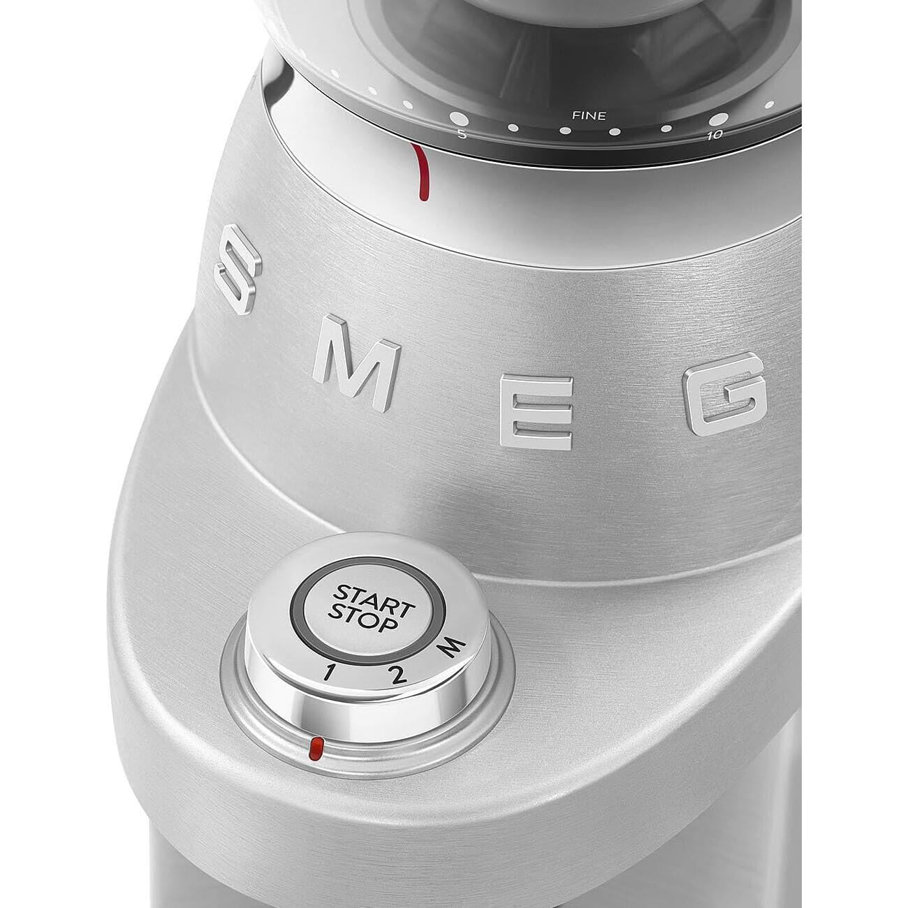 Molinillo de Café Eléctrico SMEG CGF02 Acero Inoxidable 250g