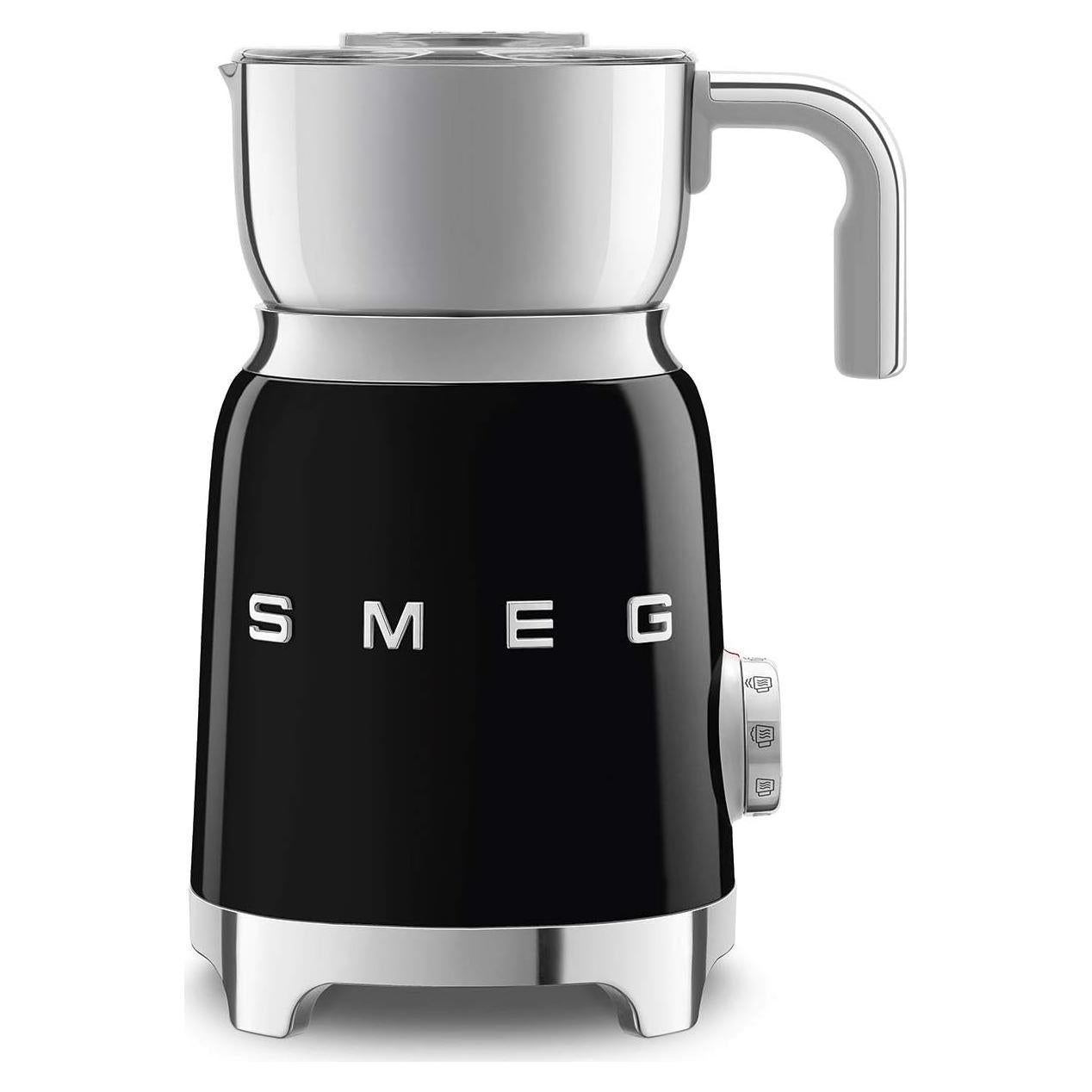 Espumador de Leche SMEG Retro 590 ml Acero Inoxidable Negro