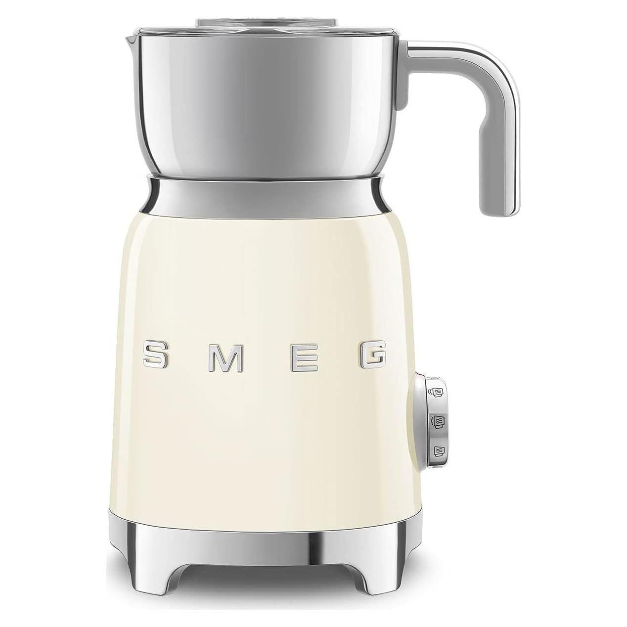 Espumador de Leche Smeg MFF01 Retro 500W Crema 591ml