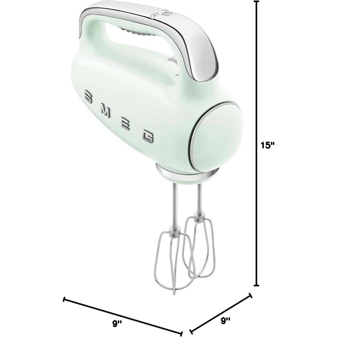 Batidor de Mano SMEG HMF01 Verde Pastel 9 Velocidades