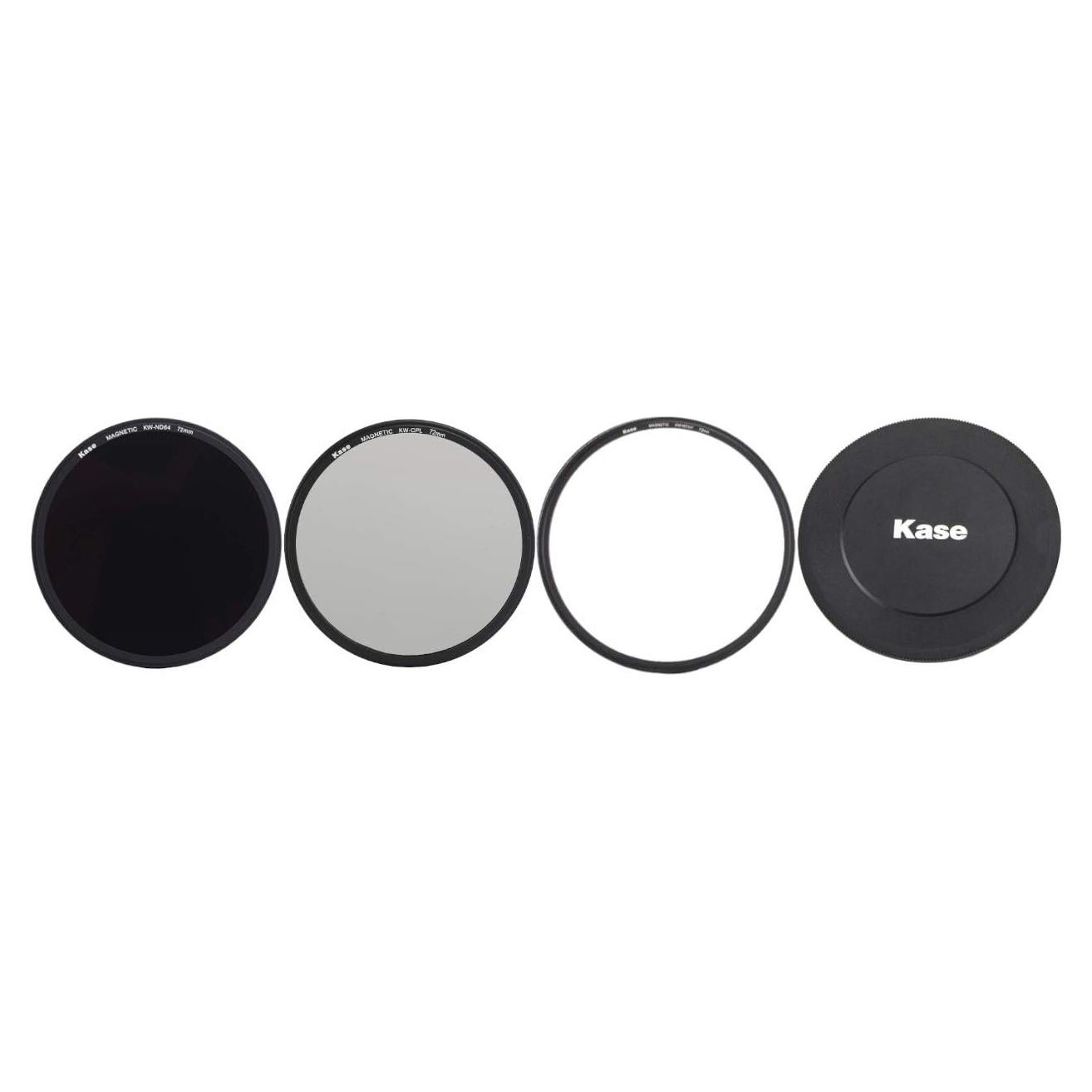 Filtro de Vidrio Óptico Templado Kase Wolverine 72mm Kit