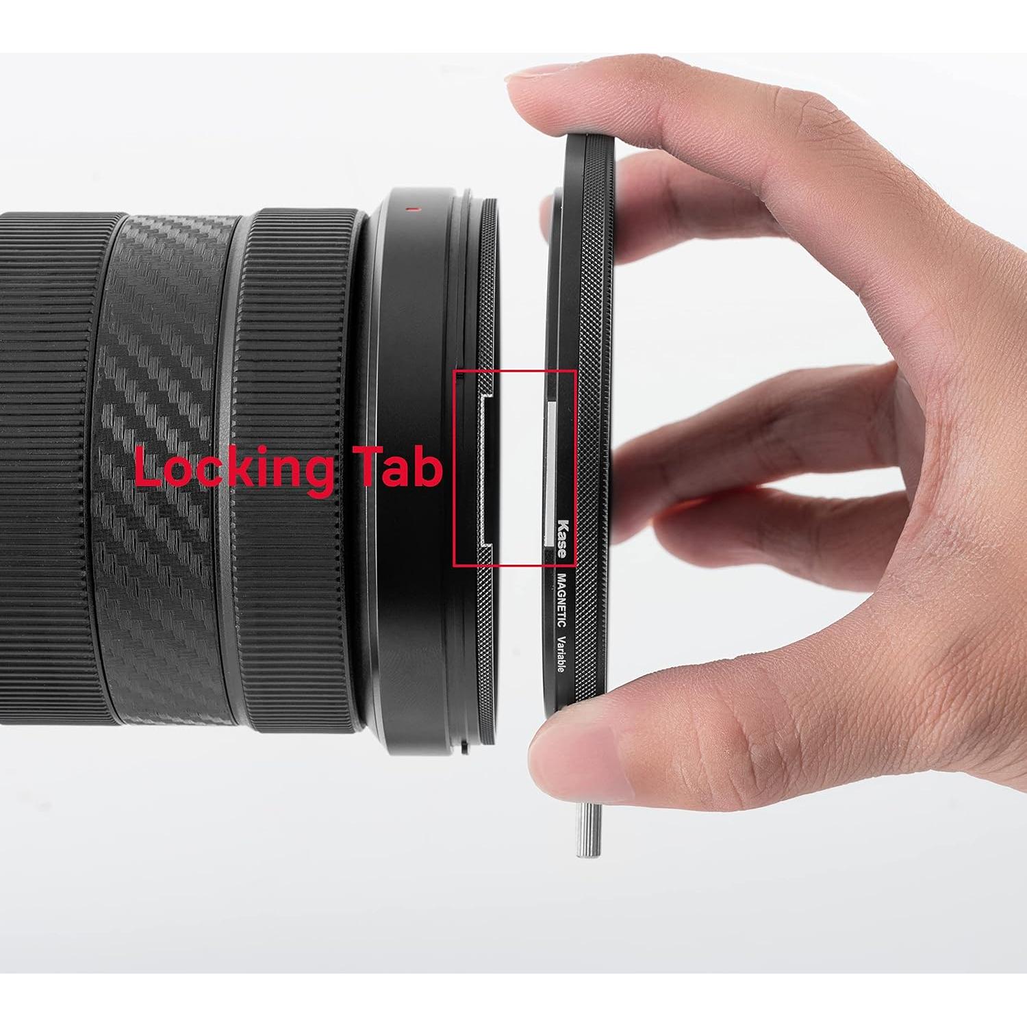 Filtro ND Variable Kase Wolverine 77mm 1.5-10 Paradas Anti-Rotación