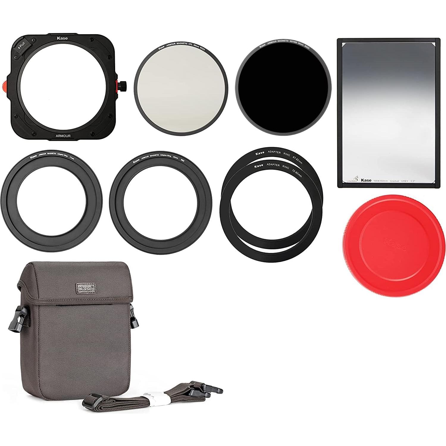 Filtro Magnético Kase Armour CPL ND1000 95mm y Adaptadores