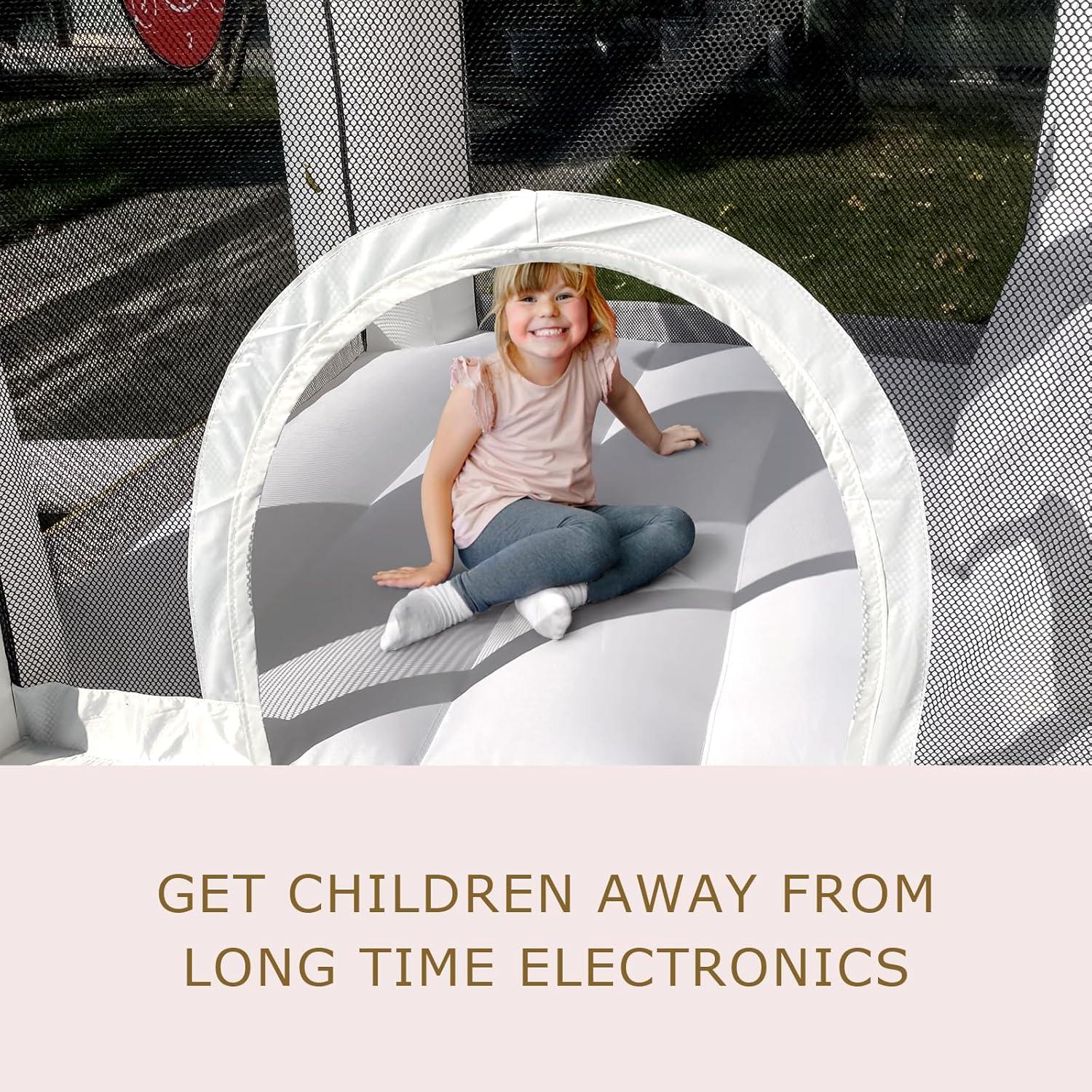 Casa de Rebote Inflable NIUER TECH con Tobogán y Piscina