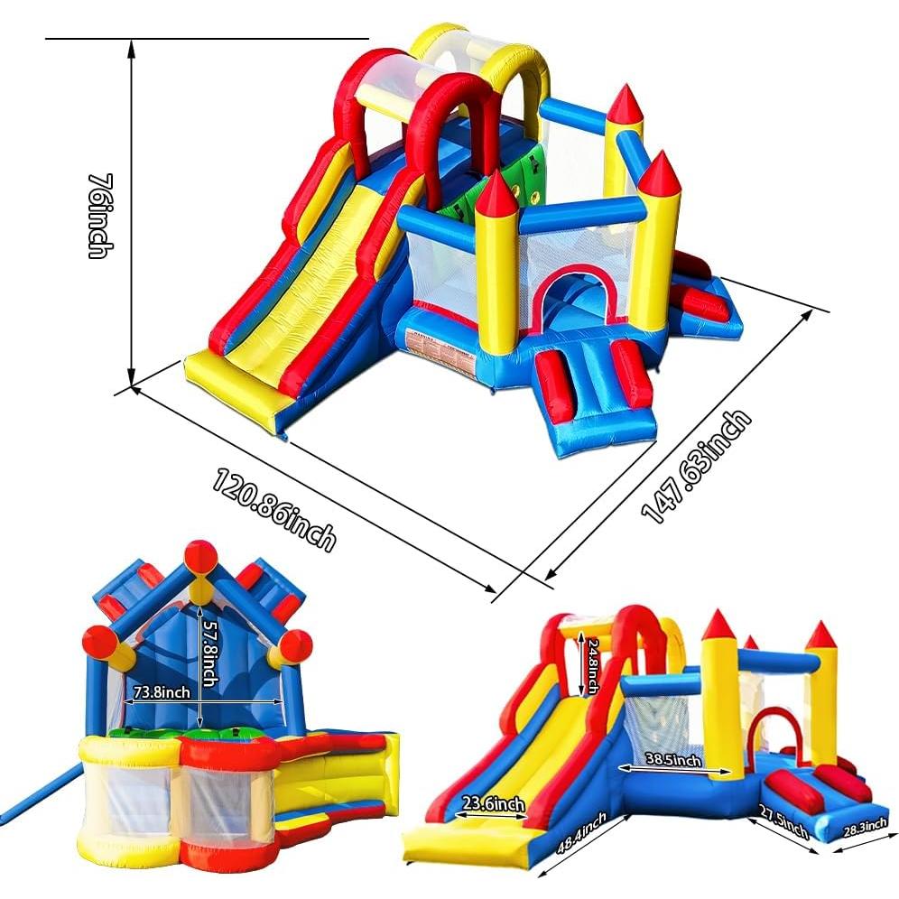 Casa Inflable para Niños Umbalir 3-8 años 3.74x3.05m