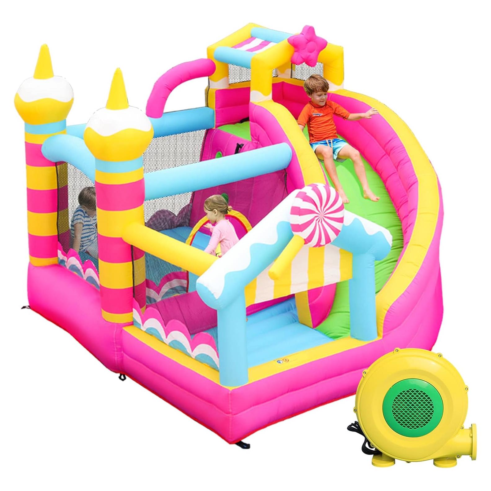 Casa Inflable Rosa SunSports 3.05x2.92m para Niños 3-8 Años