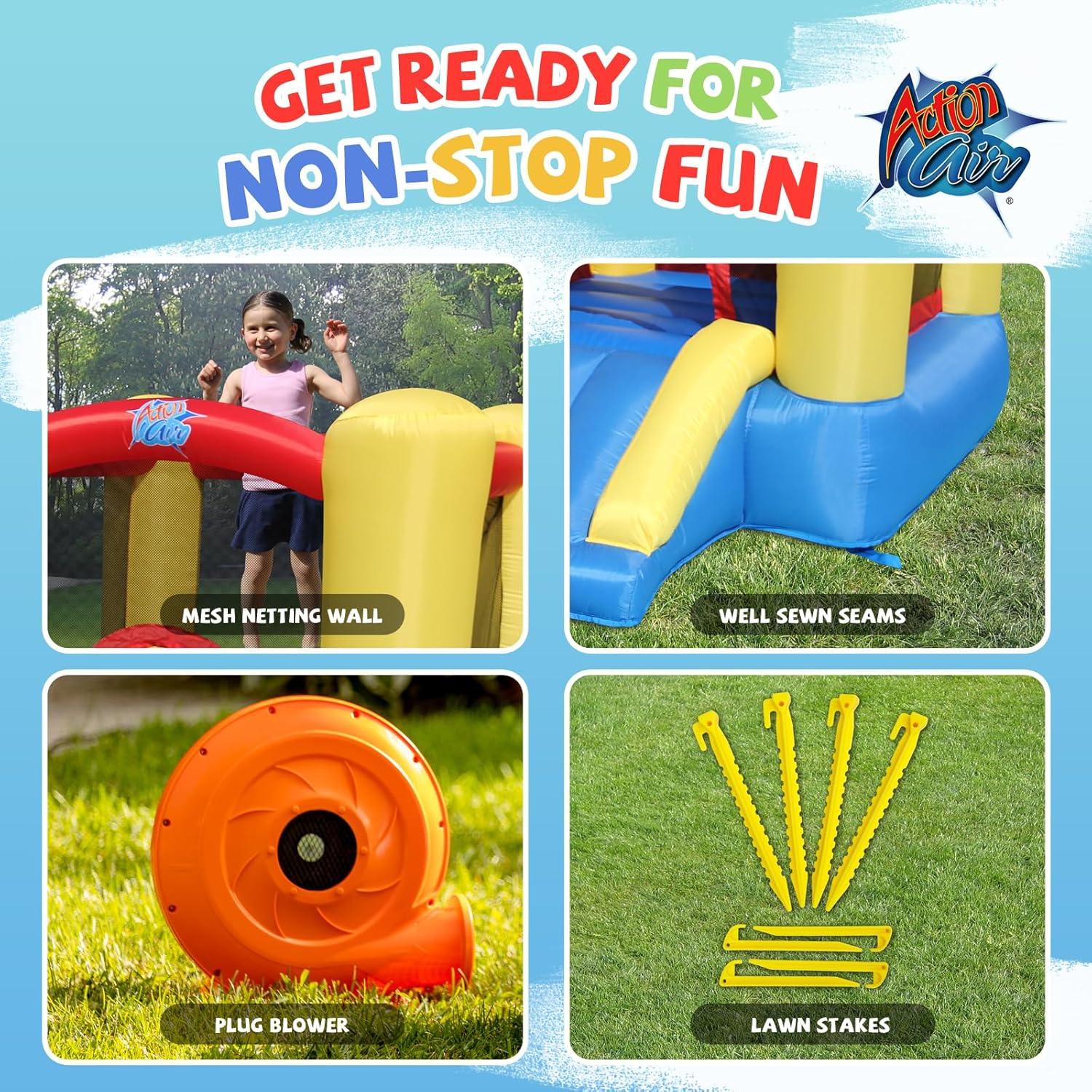 Castillo Inflable Action Air 9309Y para Niños 3-4 Años