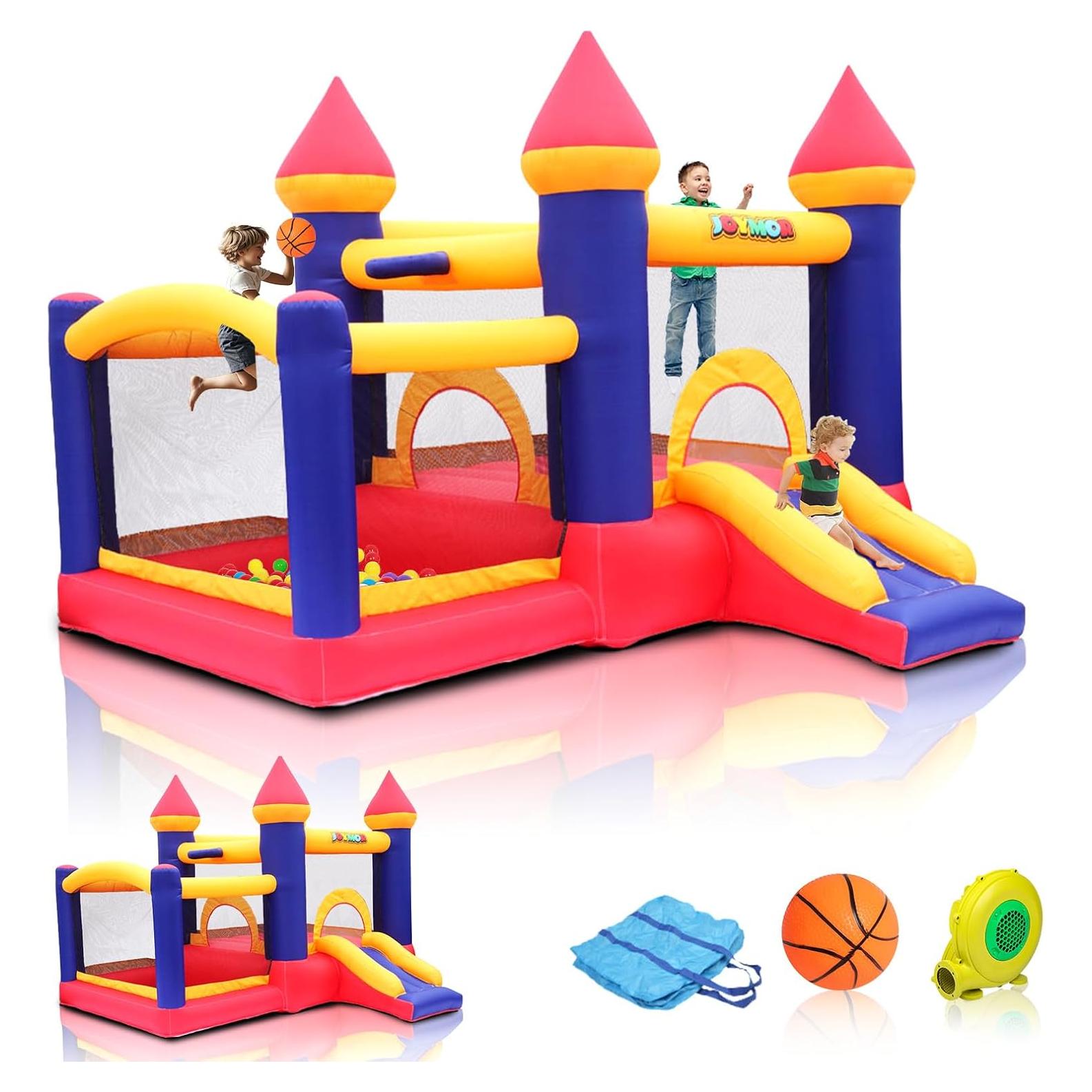 Casa Inflable de Rebote JOYMOR con Piscina de Pelotas 3-10 Años