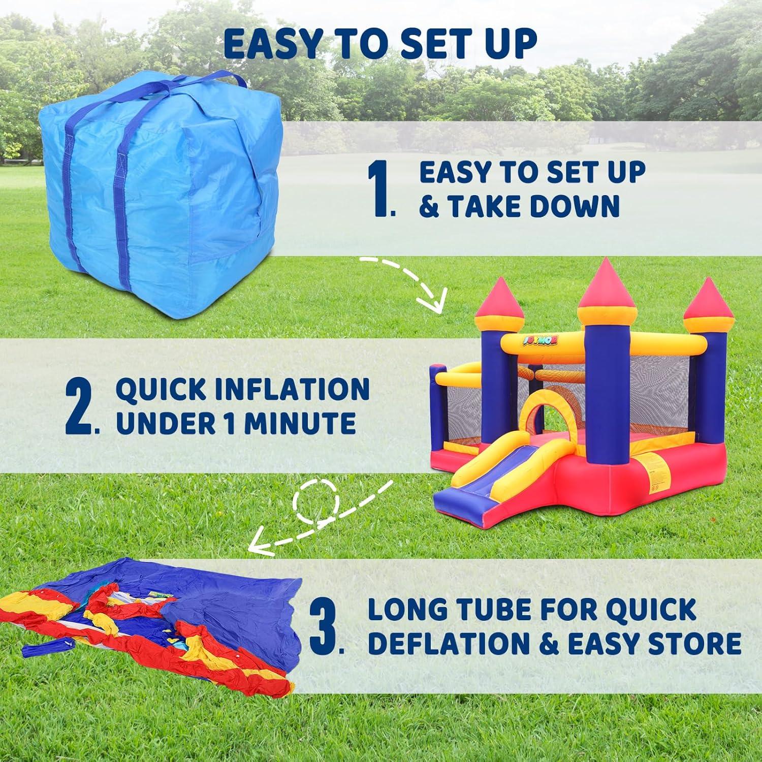 Casa Inflable de Rebote JOYMOR con Piscina de Pelotas 3-10 Años