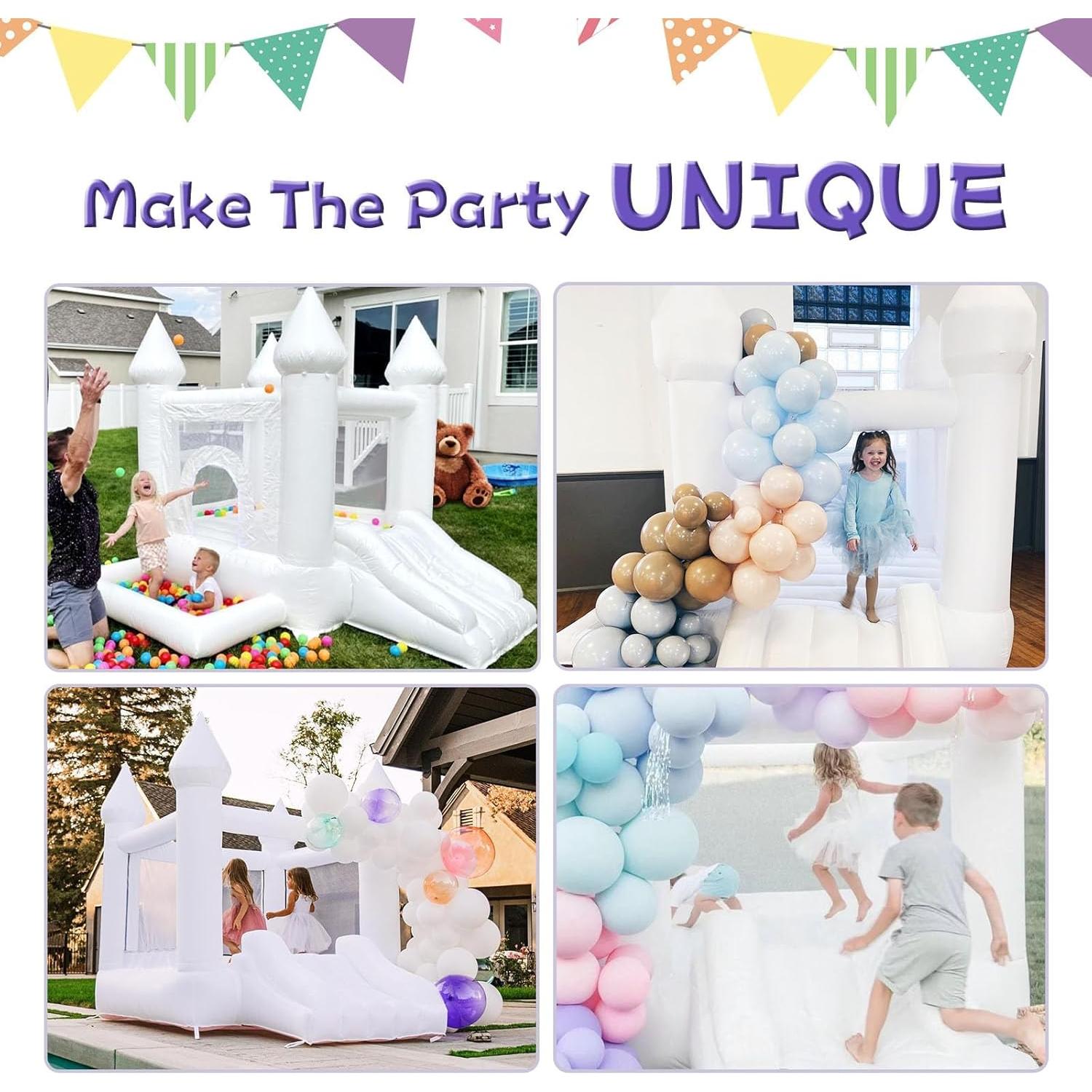 Castillo Inflable Blanco iLink-outer 261x180x229 cm para Niños