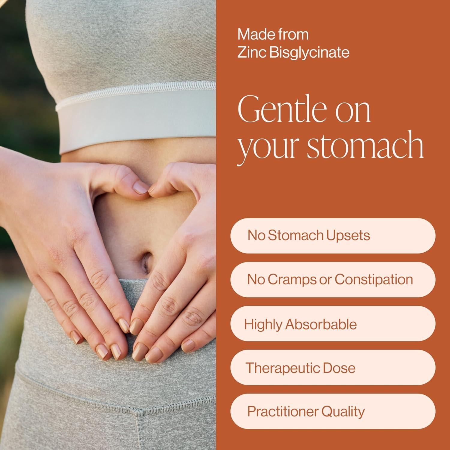 Suplemento de Zinc Puro 25mg Chelato Bisglicinato TRAACS 120 Cápsulas