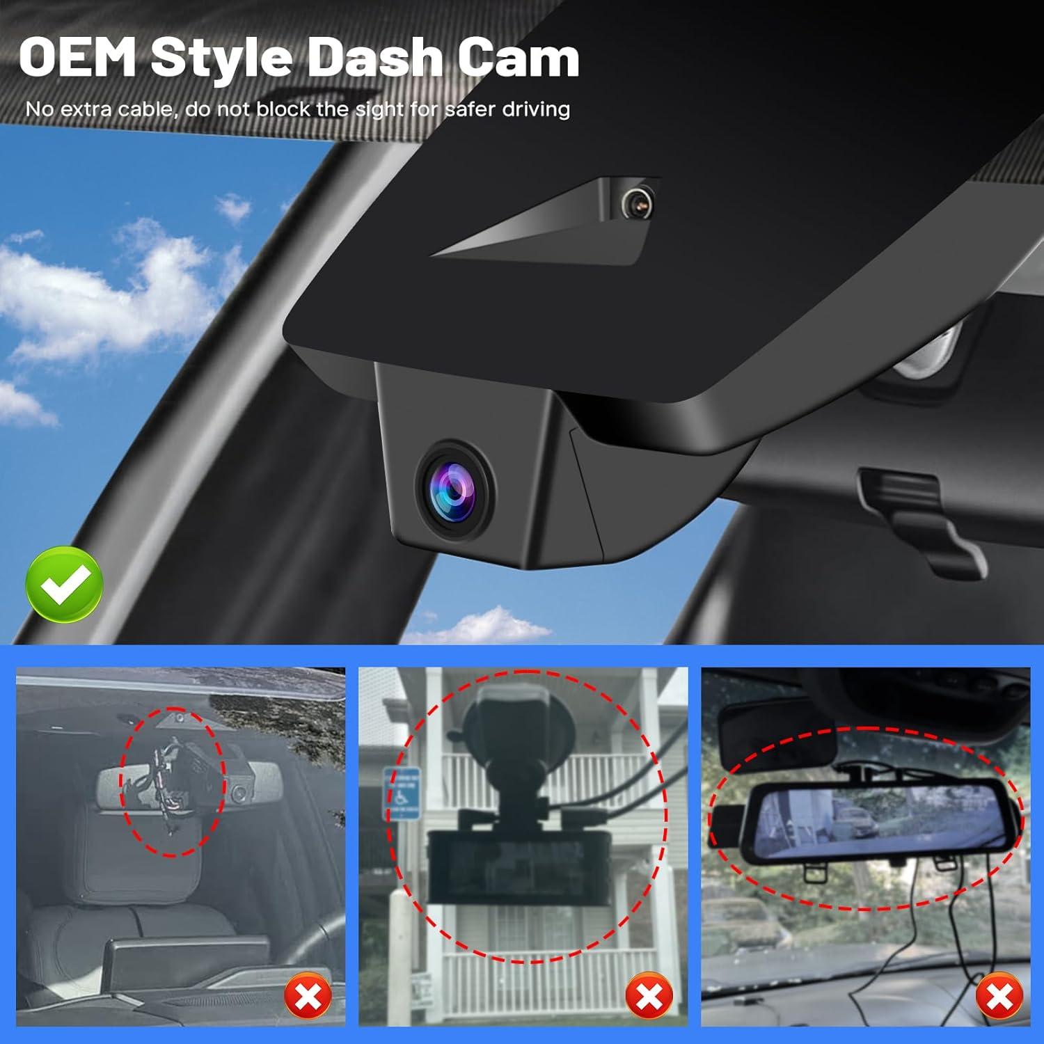 Cámara Dash Dual 4K + 1080P KuTaiTai para Toyota RAV4 2022-2025