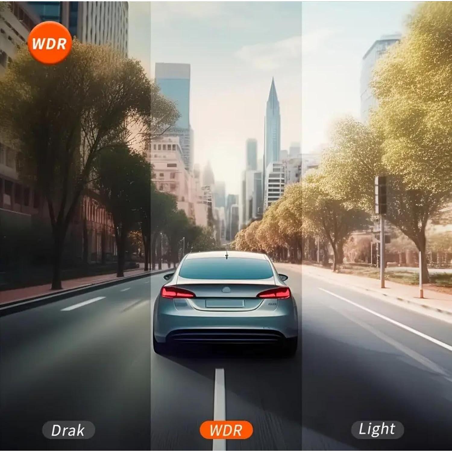 Cámara de tablero 3 canales QNY con sensor G y 64GB