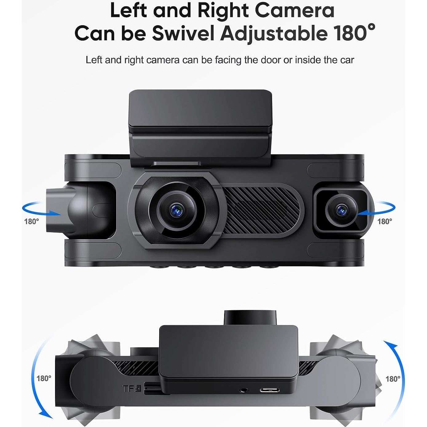 Cámara Dash 4 Canales Seventour DR-41 1080P con Pantalla IPS